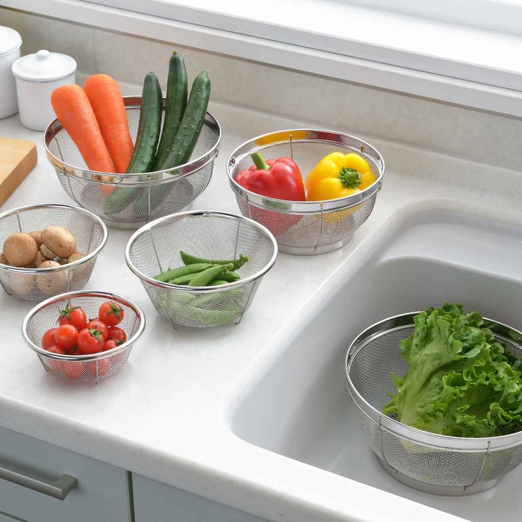 ザル 6点セット ステンレス製 | livingut | 詳細画像2 