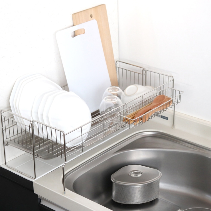 水切りラック シンクサイド幅の広がる水切りハイ 幅15×奥行47cm | livingut | 詳細画像17 