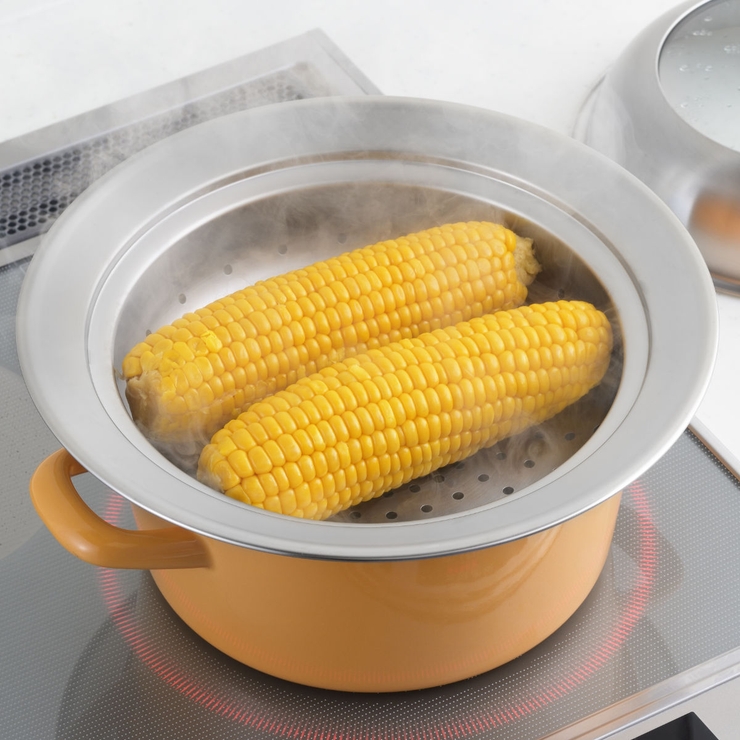 お鍋用蒸し器 20～22cm用 ガラス蓋付き | livingut | 詳細画像7 