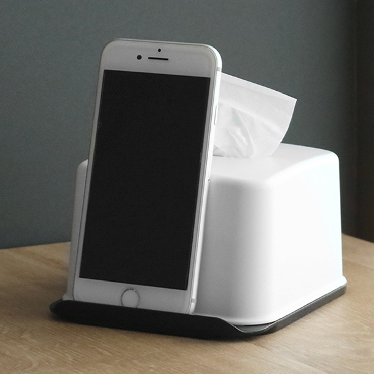 ティッシュケース ハーフティッシュボックス スマホスタンド | livingut | 詳細画像4 