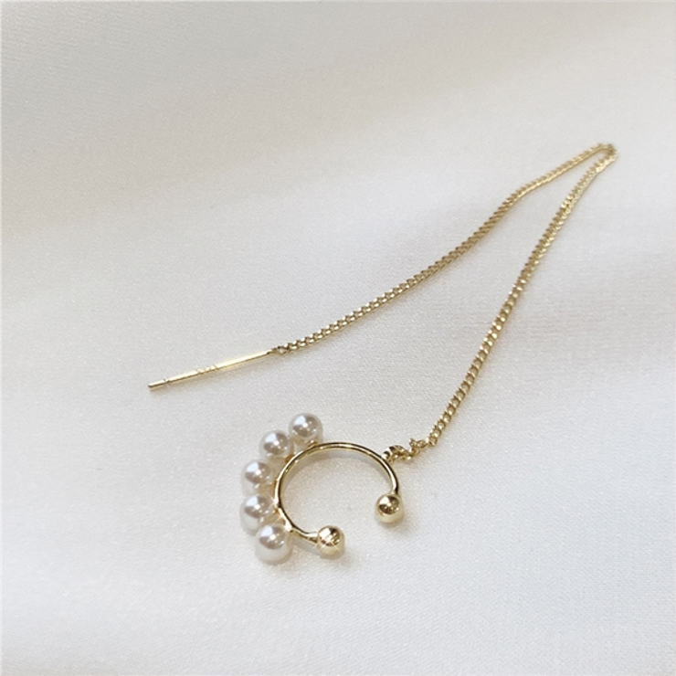 イヤカフ ピアス チェーン[品番：ZI000008392]｜IRADOWL（アイラ