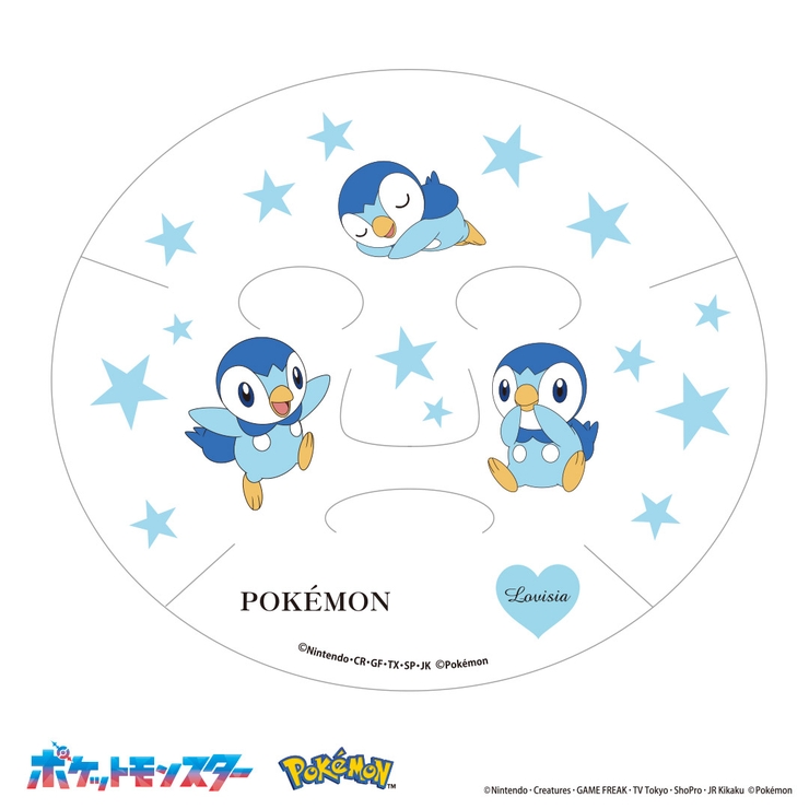 02Lovisiaポケモンフェイスマスク ポッチャマ | Lovisia公式ショップ | 詳細画像2 