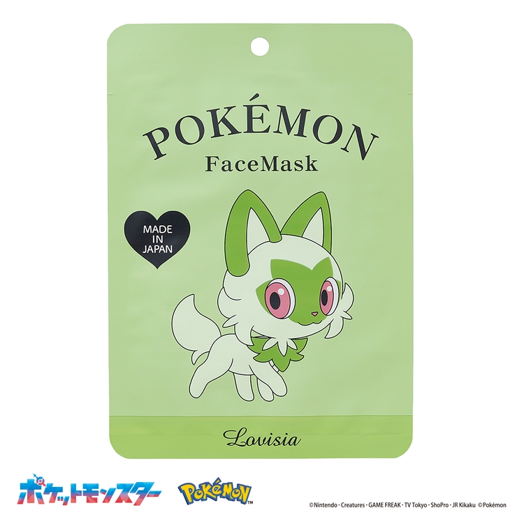 02Lovisiaポケモンフェイスマスク ニャオハ | Lovisia公式ショップ | 詳細画像3 