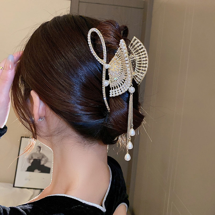 ヘアクリップ ゆらゆらチェーン付き 髪留め | LTL | 詳細画像6 