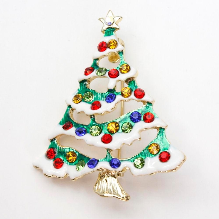 クリスマス 雪の積もったツリーのブローチ | lunolumo | 詳細画像2 