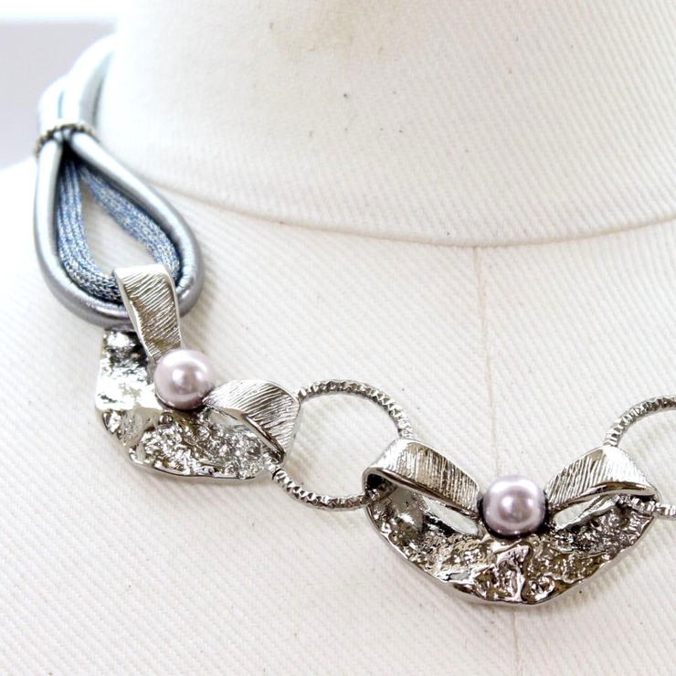 イタリア トリオパールのデザインネックレス スタジオジー