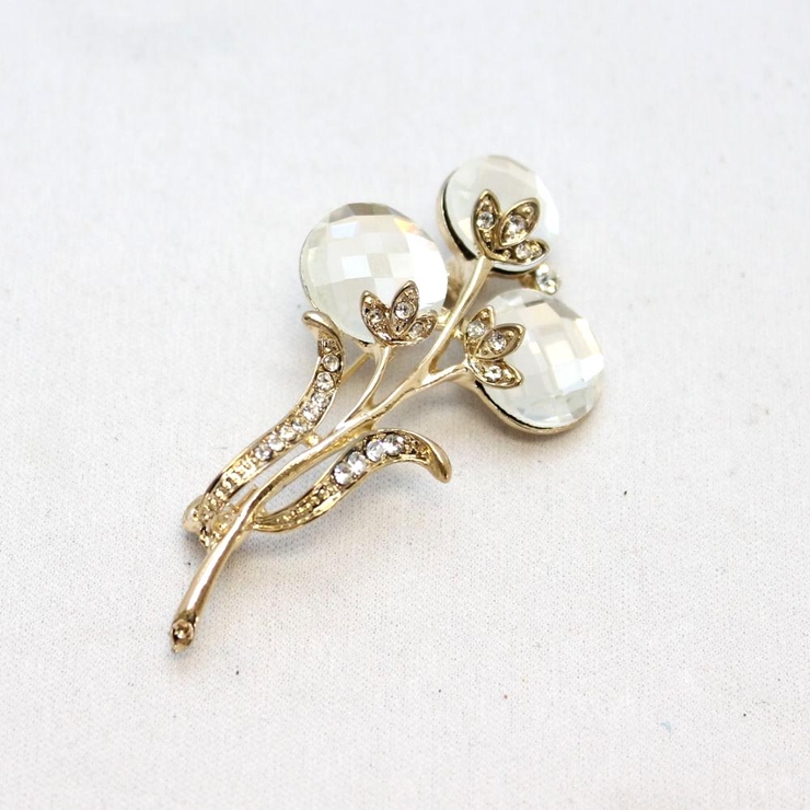 ビジュフラワーのキラキラブローチ | lunolumo | 詳細画像2 