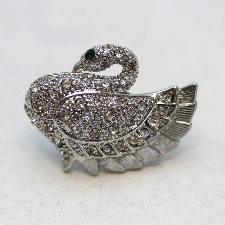 白鳥デザインのピンブローチ | lunolumo | 詳細画像2 