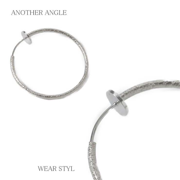 SALE フープイヤリング メタル | lunolumo | 詳細画像3 