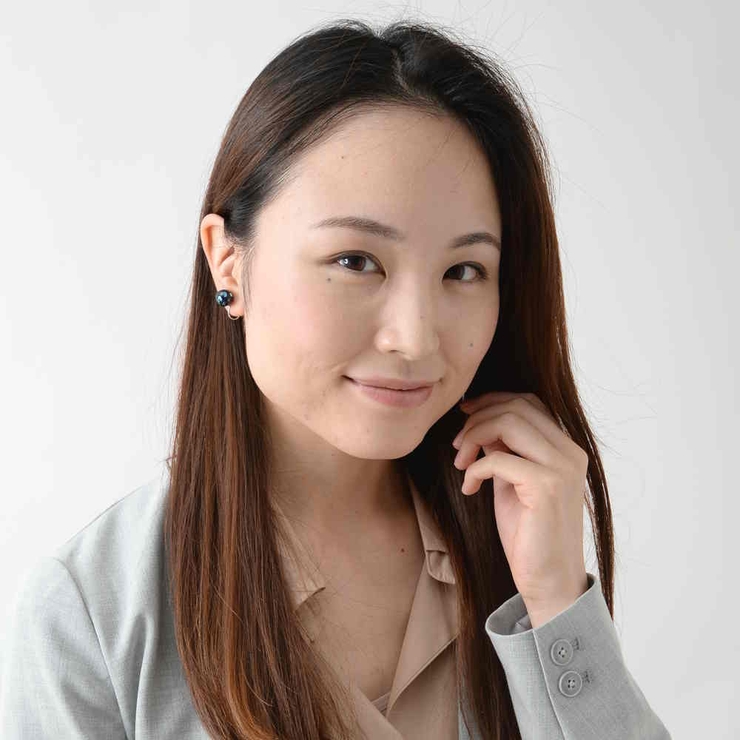 ほたる石風ガラスの10mmイヤリング | lunolumo | 詳細画像2 