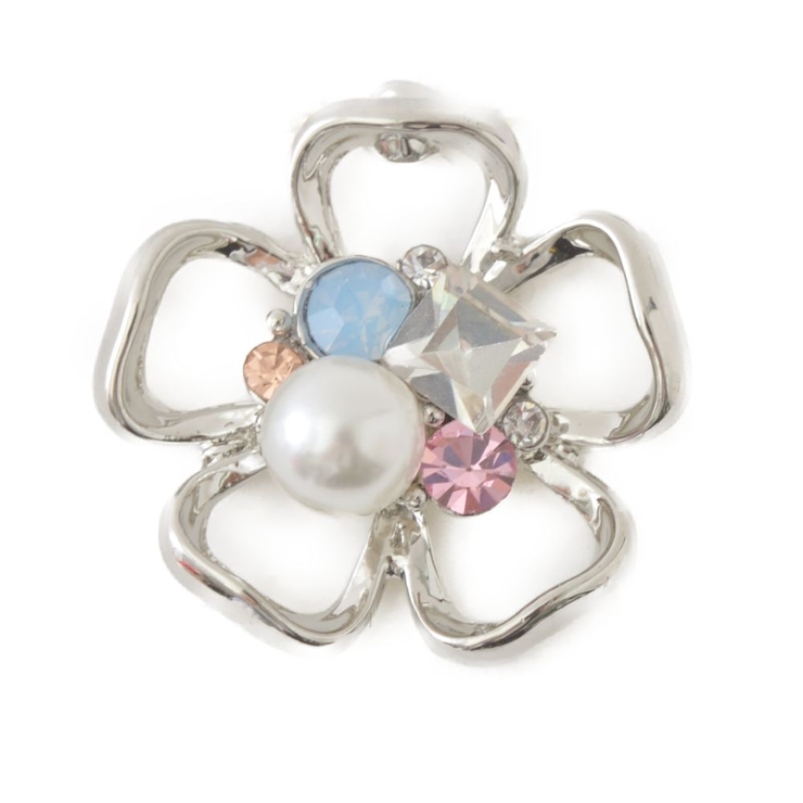 フラワーメタルのフェミニンピンブローチ ラペルピン | lunolumo | 詳細画像3 