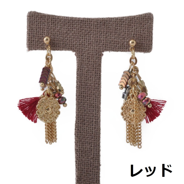 タッセルのエスニックピアス | lunolumo | 詳細画像5 