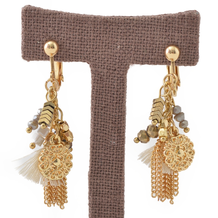 タッセルのエスニックイヤリング | lunolumo | 詳細画像3 