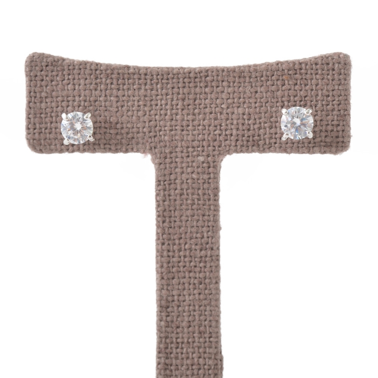 小粒キュービックジルコニアのスタッドピアス | lunolumo | 詳細画像2 