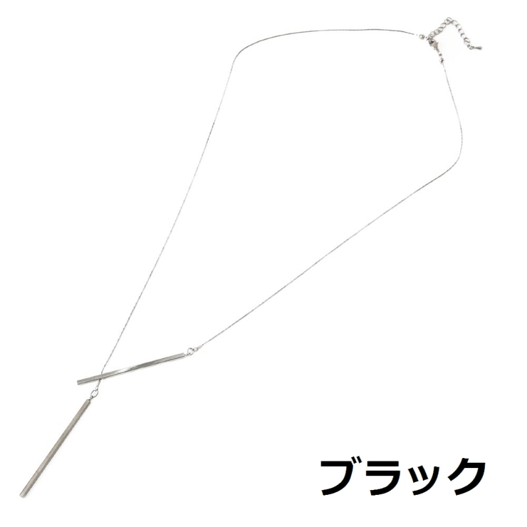 メタルバーのY字ロングネックレス N | lunolumo | 詳細画像5 