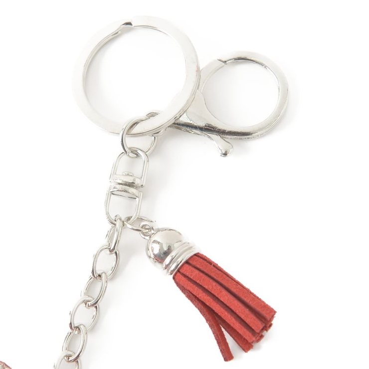 ハートモチーフ起毛デザインキーホルダー バッグチャーム チャーム N | lunolumo | 詳細画像8 