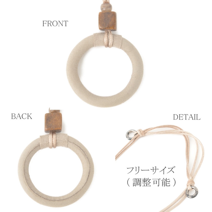 ウッド ネックレス スモーキー | lunolumo | 詳細画像7 