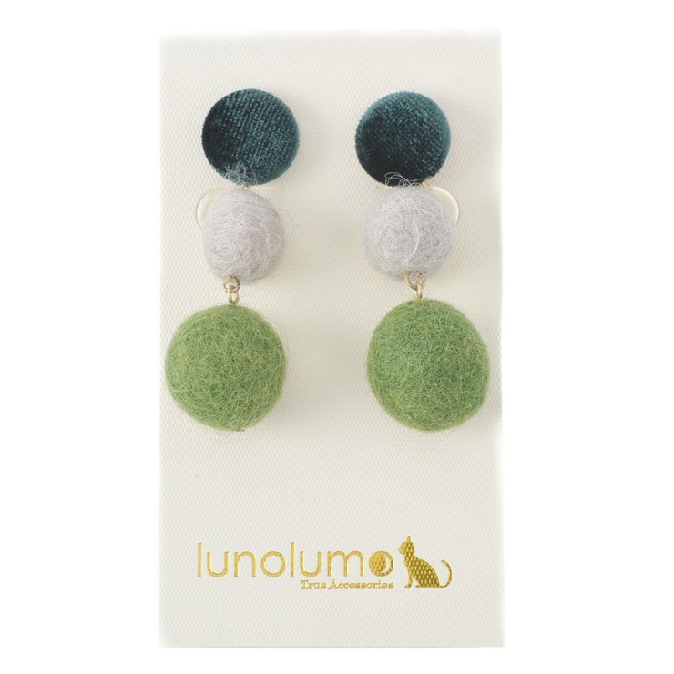 イヤリング 羊毛フェルト ハンドメイド | lunolumo | 詳細画像5 