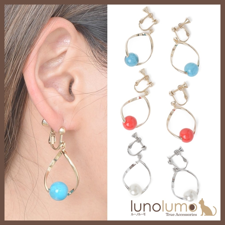 イヤリング レディース ゴールド | lunolumo | 詳細画像1 