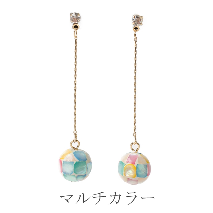 SALE ピアス シェル | lunolumo | 詳細画像6 