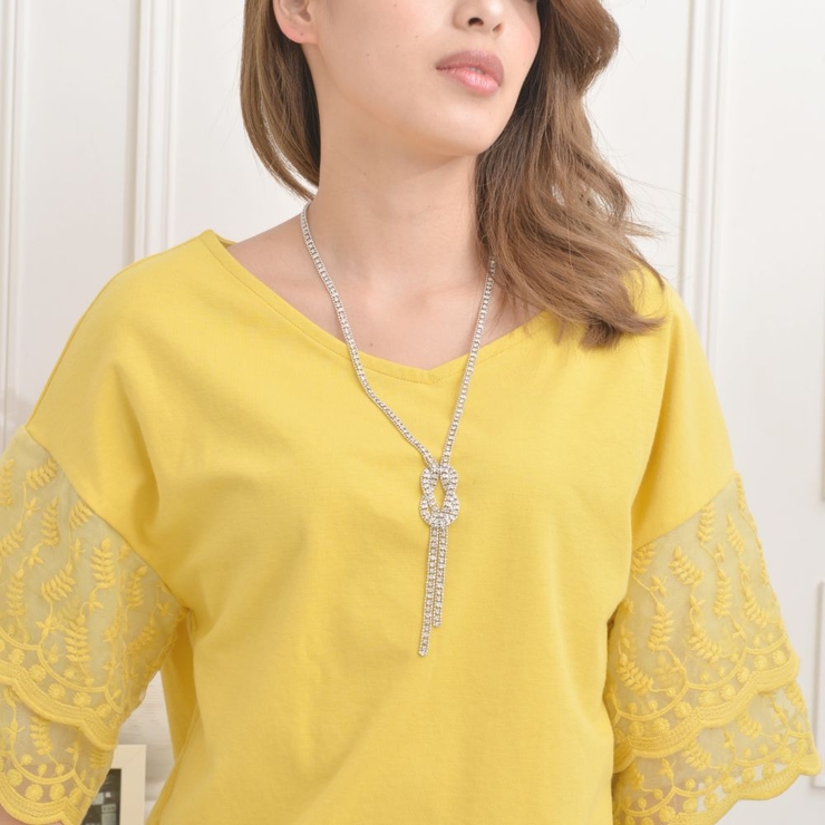 ネックレス ラインストーン ネクタイ | lunolumo | 詳細画像5 