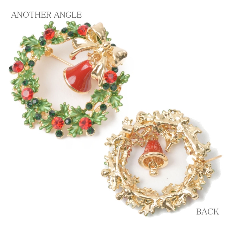 クリスマス ブローチ クリスマスリース 品番 Lnla Lunolumo ルーノルーモ のレディースファッション通販 Shoplist ショップリスト