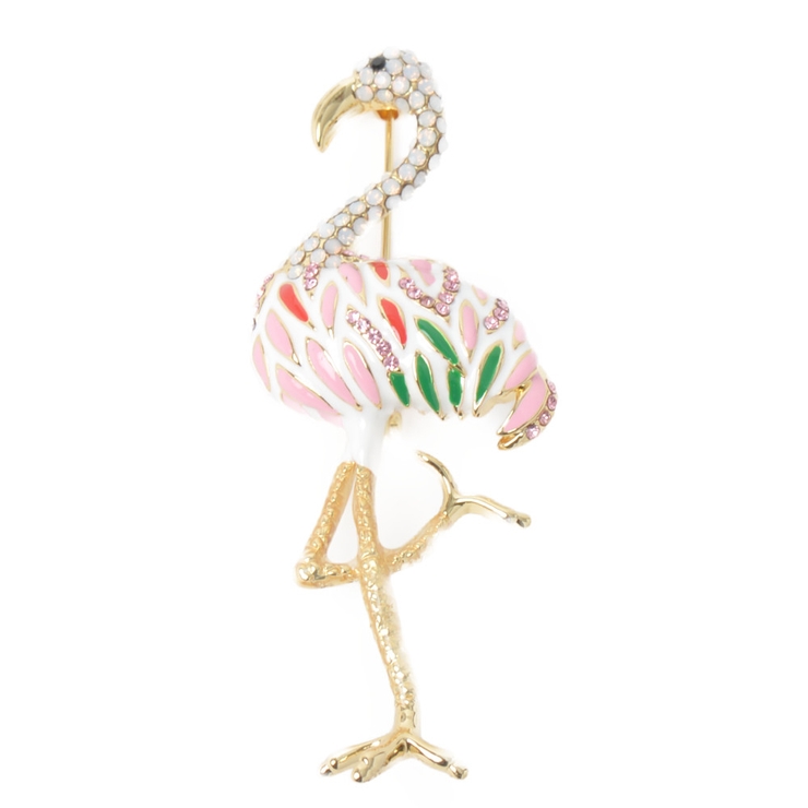 ブローチ レディース フラミンゴ | lunolumo | 詳細画像4 