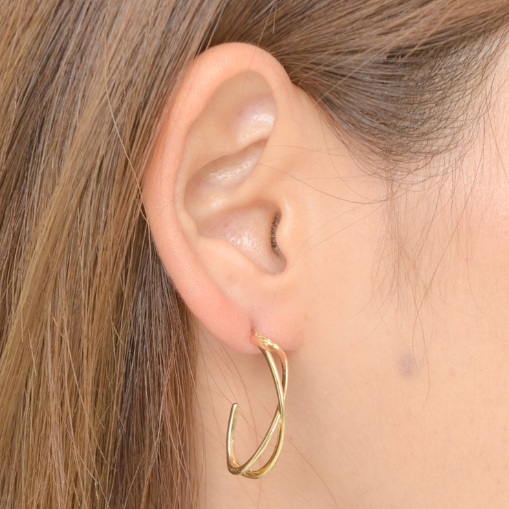 SALE フープピアス ピアス | lunolumo | 詳細画像3 