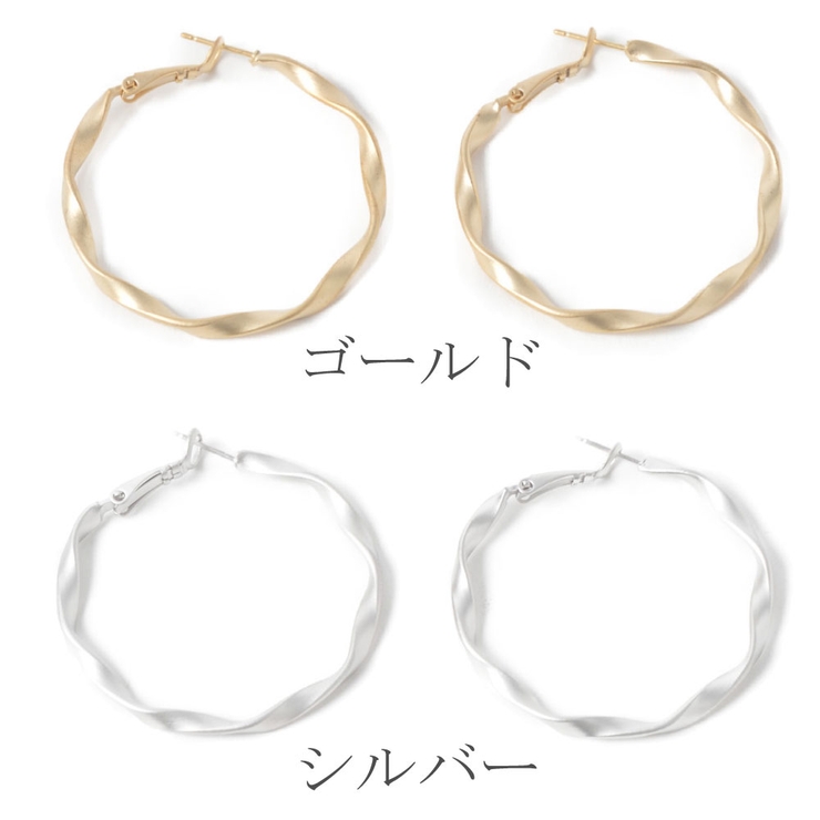 SALE フープピアス メタル | lunolumo | 詳細画像2 