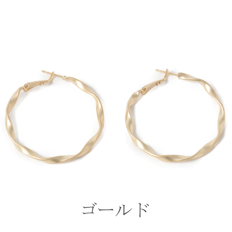 SALE フープピアス メタル | lunolumo | 詳細画像6 