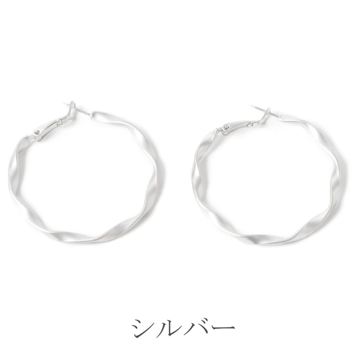 SALE フープピアス メタル | lunolumo | 詳細画像7 