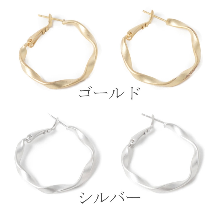 SALE フープピアス メタル | lunolumo | 詳細画像2 