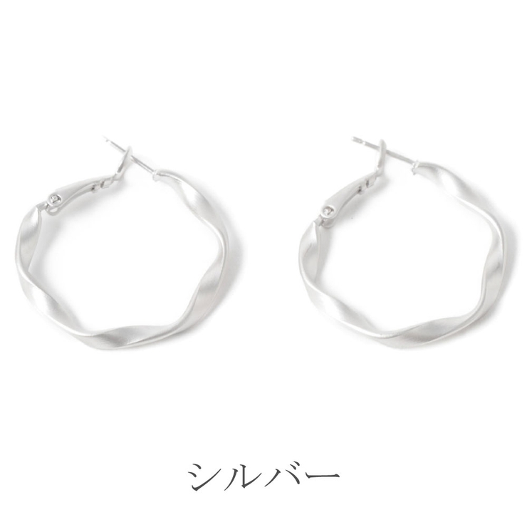 SALE フープピアス メタル | lunolumo | 詳細画像7 