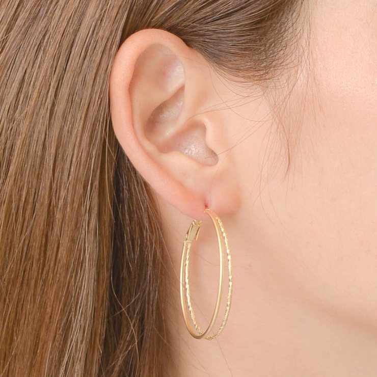 SALE フープピアス メタル | lunolumo | 詳細画像5 