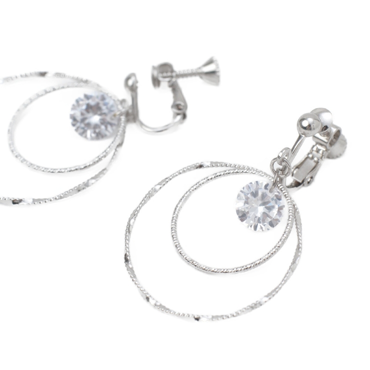 キュービックジルコニア イヤリング レディース | lunolumo | 詳細画像6 