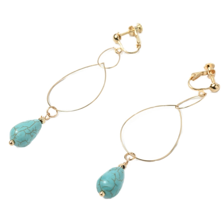 イヤリング レディース ターコイズ | lunolumo | 詳細画像5 