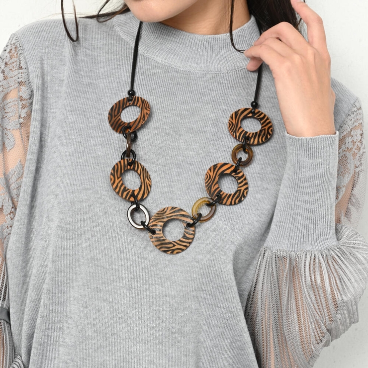 ネックレス レディース ウッド | lunolumo | 詳細画像3 