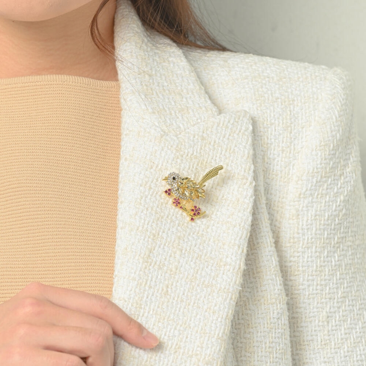 ブローチ レディース 梅 | lunolumo | 詳細画像3 