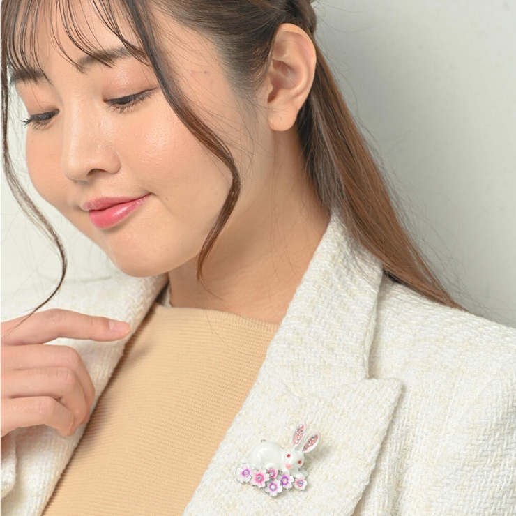 ブローチ レディース うさぎ | lunolumo | 詳細画像3 