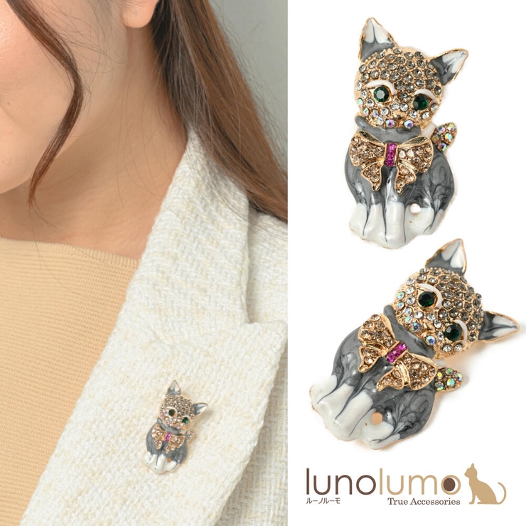 ブローチ レディース 猫 | lunolumo | 詳細画像1 