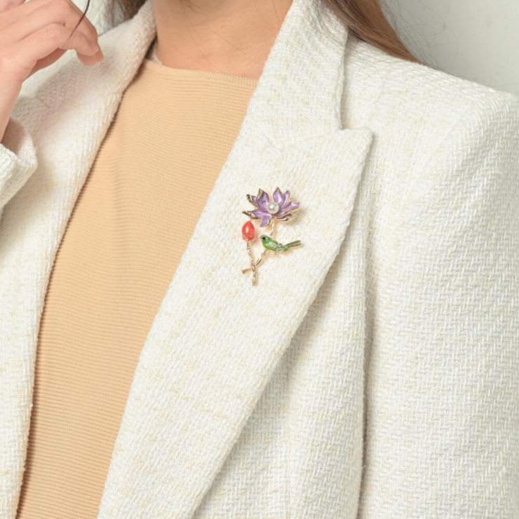 ブローチ レディース 花 | lunolumo | 詳細画像3 