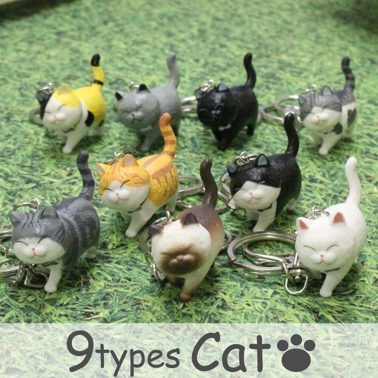 キーホルダー バッグチャーム猫 ネコ | lunolumo | 詳細画像1 