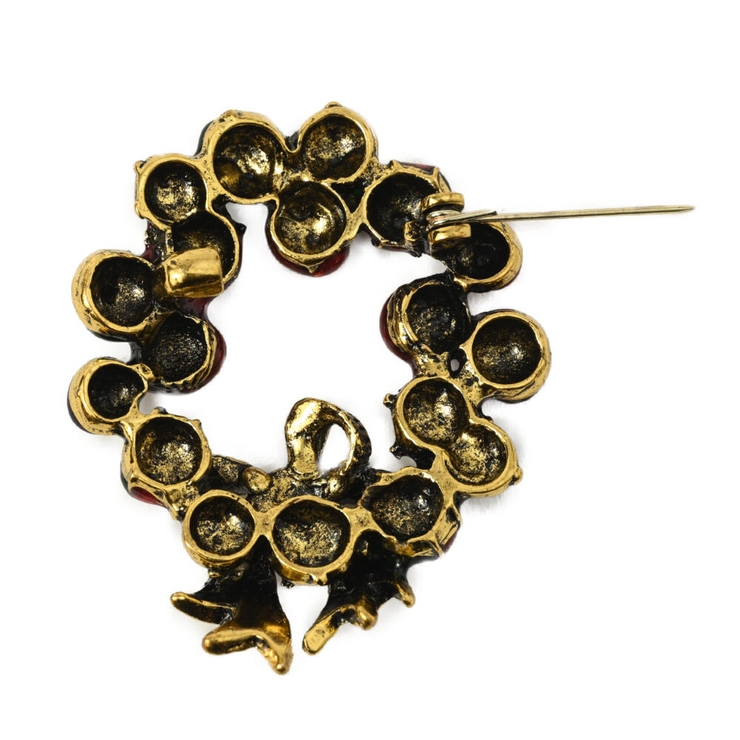 クリスマス ブローチ リース | lunolumo | 詳細画像6 