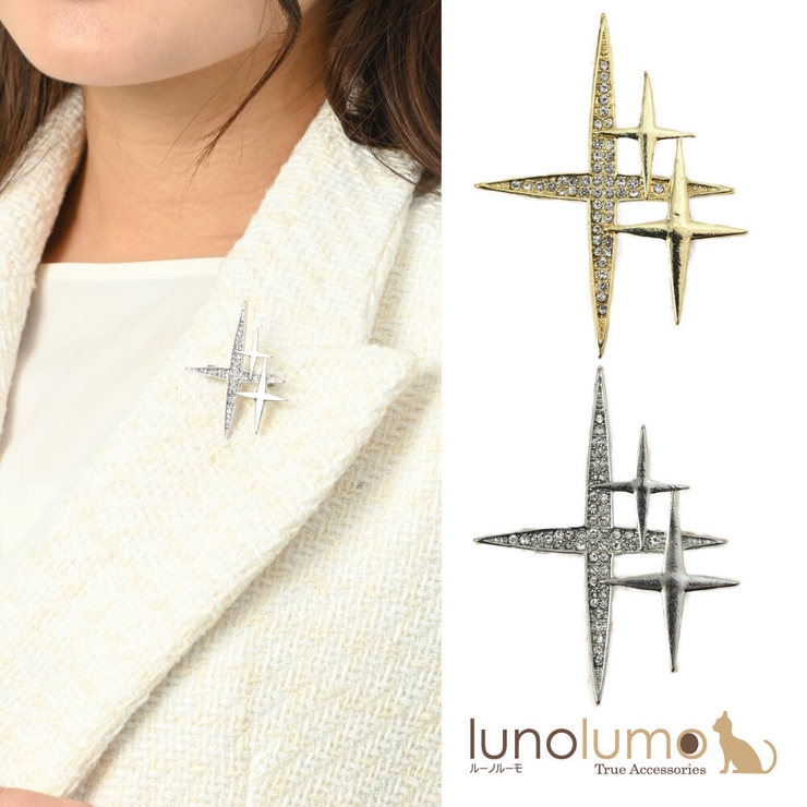 ブローチ レディース キラキラ | lunolumo | 詳細画像1 