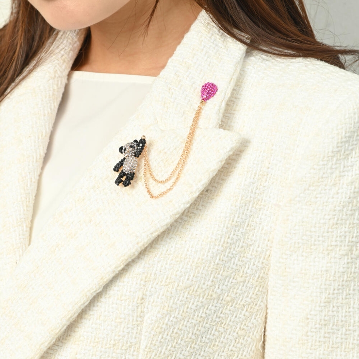 シャネル ブローチ リス ゴールドグリッター ラメ M109854811