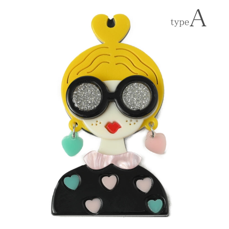 ブローチ レディース 樹脂 | lunolumo | 詳細画像3 