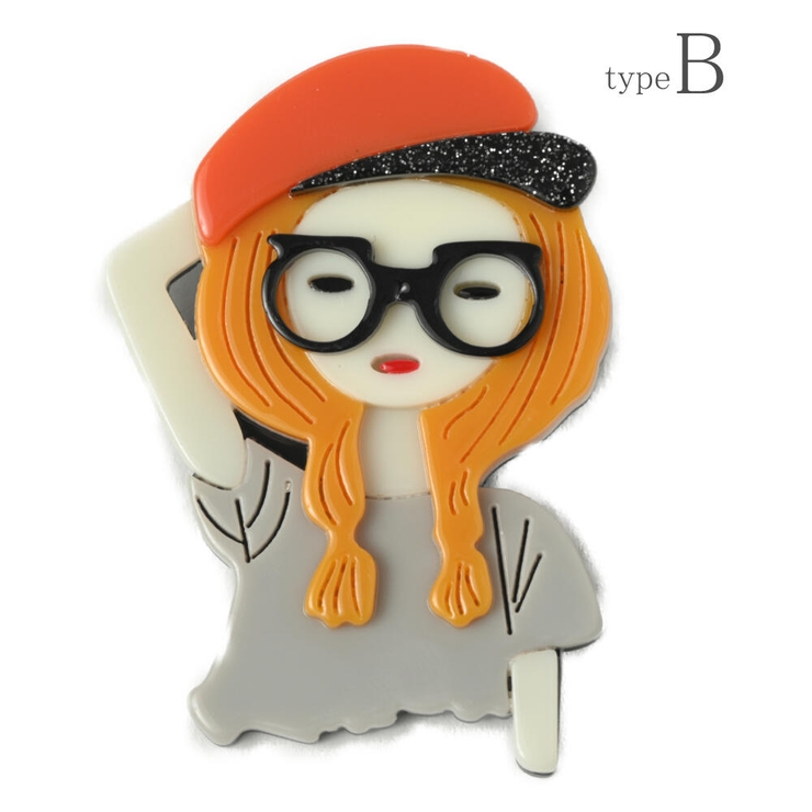 ブローチ レディース 樹脂 | lunolumo | 詳細画像7 