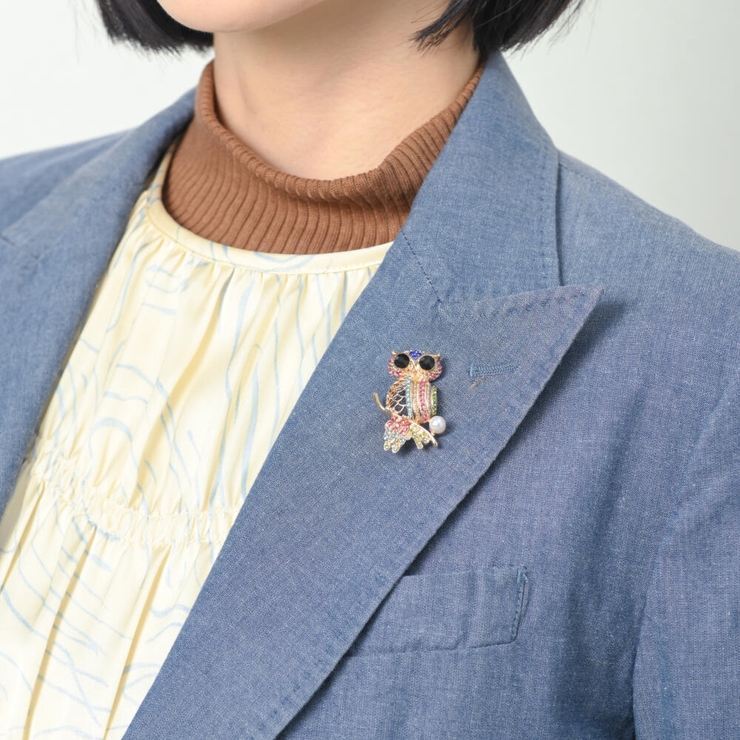 ブローチ レディース フクロウ | lunolumo | 詳細画像3 