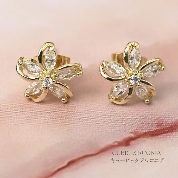 ピアス レディース キュービックジルコニア | lunolumo | 詳細画像4 