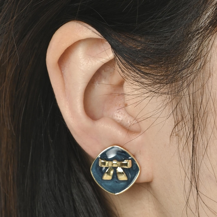 イヤリング レディース リボン | lunolumo | 詳細画像3 